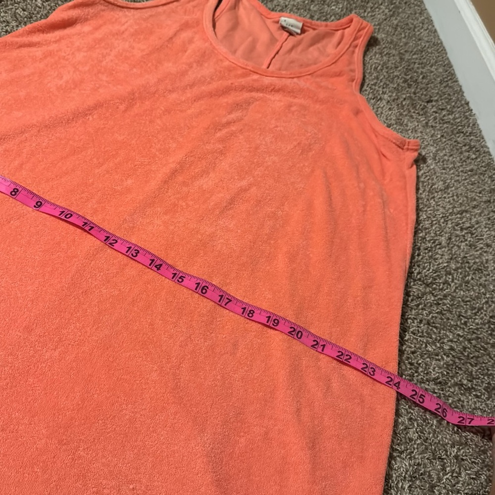A New Day peachy orange terry cloth tank dress / coverup (XXL) - EUC! - Picture 8 of 10